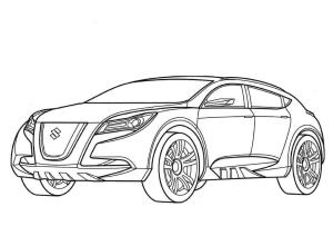 Suzuki boyama sayfası,  coloring page, Suzuki Kizashi, 