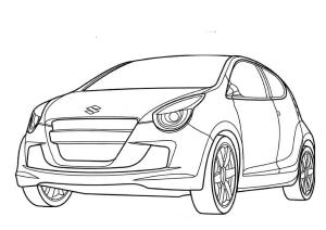 Suzuki boyama sayfası,  coloring page, Suzuki Alto, 