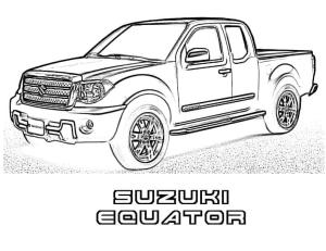 Suzuki boyama sayfası,  coloring page, Suzuki Ekvator Arabası, 