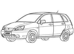 Suzuki boyama sayfası,  coloring page, Suzuki Matina, 