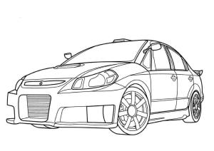 Suzuki boyama sayfası,  coloring page, Suzuki SX Force, 