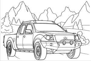 Suzuki boyama sayfası,  coloring page, Suzuki Araba ücretsiz, 