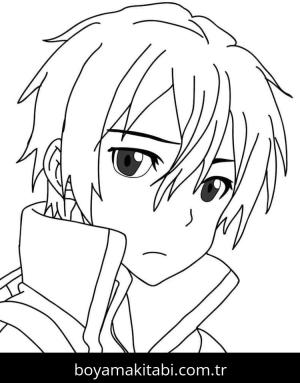 Sword Art Online boyama sayfası – boyama etkinliği, çocuk aktivitesi