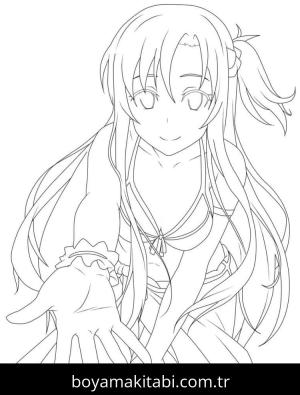 Sword Art Online boyama sayfası – ücretsiz yazdır, boyama etkinliği