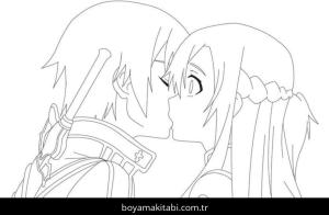Sword Art Online boyama sayfası – eğitici aktivite, yaratıcılık