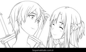 Sword Art Online boyama sayfası – evde etkinlik, ücretsiz yazdır