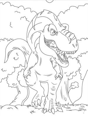 T-rex boyama sayfası, T-rex coloring page, T Rex Serin Yürüyüş, 