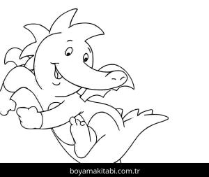 Tabaluga boyama sayfası – PDF indir, sevimli karakter