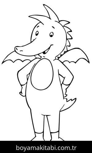 Tabaluga boyama sayfası – ücretsiz yazdır, boyama etkinliği