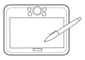 Tablet boyama sayfası,  coloring page, Kalem ile Tablet, 