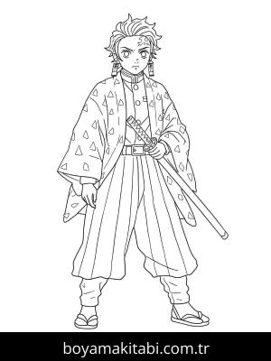 Tanjiro boyama sayfası 48913,  coloring page, 