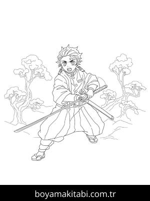 Tanjiro boyama sayfası 48925,  coloring page, 