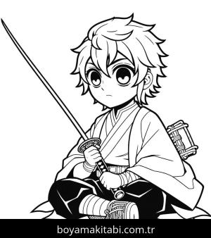 Tanjiro boyama sayfası,  coloring page, , 