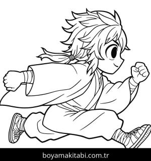 Tanjiro boyama sayfası,  coloring page, , 