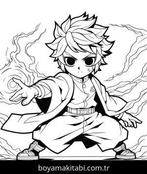 Tanjiro boyama sayfası,  coloring page, , 