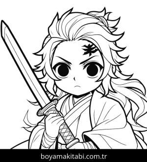 Tanjiro boyama sayfası,  coloring page, , 