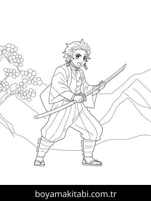 Tanjiro boyama sayfası 48902,  coloring page, 