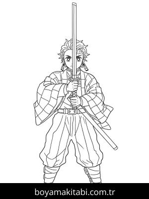 Tanjiro boyama sayfası 48914,  coloring page, 