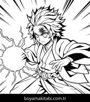 Tanjiro boyama sayfası,  coloring page, , 