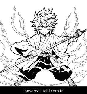 Tanjiro boyama sayfası,  coloring page, , 