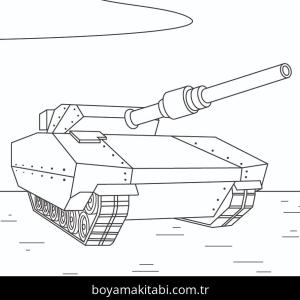 Tank boyama sayfası – yaratıcılığı geliştirir, keyifli zaman