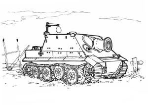 Tank boyama sayfası,  coloring page, Sturmtiger Tank, 