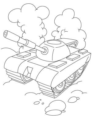 Tank boyama sayfası,  coloring page, Müthiş Tank, 