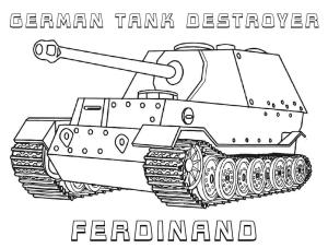 Tank boyama sayfası,  coloring page, Alman Tankı, 