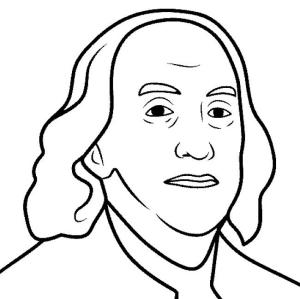 Tarihi Figürler boyama sayfası,  coloring page, Benjamin Franklin-Kurucu Baba, 