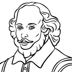 Tarihi Figürler boyama sayfası,  coloring page, William-Shakespeare, 