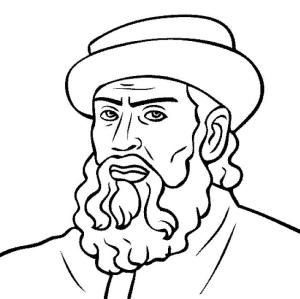 Tarihi Figürler boyama sayfası,  coloring page, Christopher Columbus, 