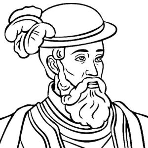 Tarihi Figürler boyama sayfası,  coloring page, Franciso Pizarro, 