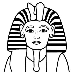 Tarihi Figürler boyama sayfası,  coloring page, King Tutankhamun, 