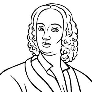 Tarihi Figürler boyama sayfası,  coloring page, Antonio Lucio Vivaldi, 