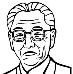 Tarihi Figürler boyama sayfası,  coloring page, Akio Morita, 