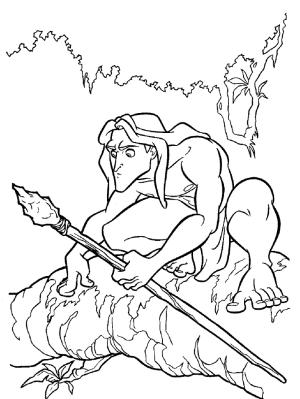 Tarzan boyama sayfası,  coloring page, Tarzan 6, 