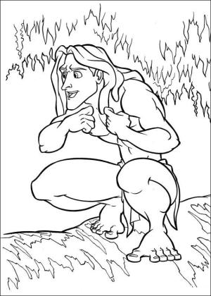 Tarzan boyama sayfası,  coloring page, Tarzan 11, 