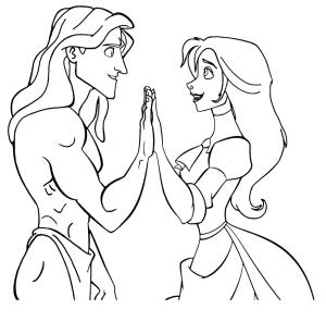 Tarzan boyama sayfası,  coloring page, Tarzan ve Jane, 