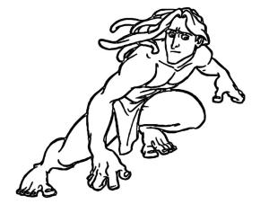 Tarzan boyama sayfası,  coloring page, Tarzan 3, 