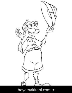 Tarzan boyama sayfası – PDF indir, sevimli karakter