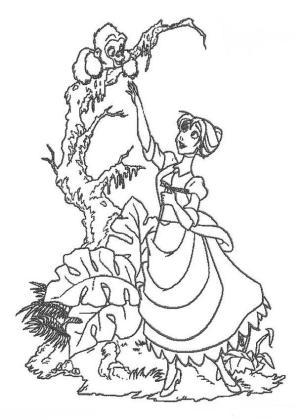 Tarzan boyama sayfası,  coloring page, Jane Porter 3, 