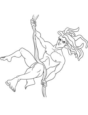 Tarzan boyama sayfası,  coloring page, Tarzan 5, 