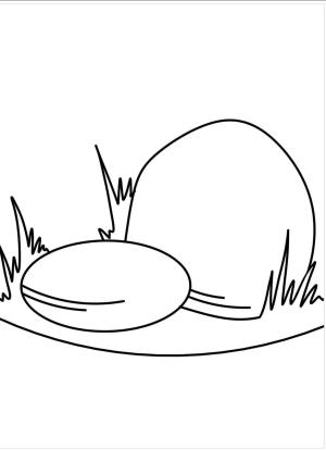 Taş boyama sayfası,  coloring page, İki Taş, 