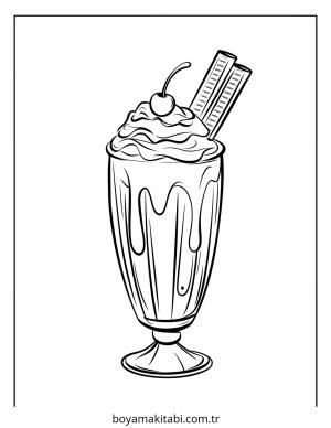 Tatlı boyama sayfası – çocuk aktivitesi, PDF indir