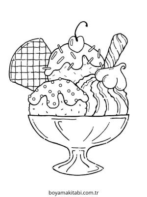 Tatlı boyama sayfası – PDF indir, sevimli karakter