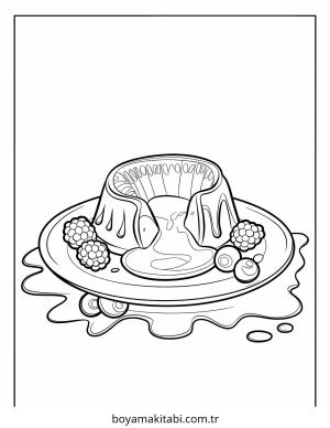 Tatlı boyama sayfası – yaratıcılık, eğlenceli etkinlik