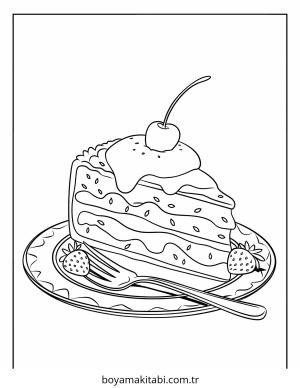 Tatlı boyama sayfası – renkli çizimler, okul öncesi