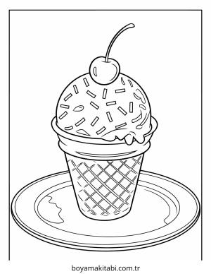 Tatlı boyama sayfası – ücretsiz yazdır, boyama etkinliği
