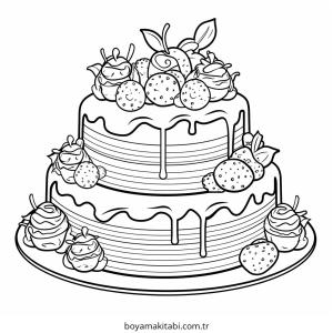 Tatlı boyama sayfası – yaratıcılığı geliştirir, keyifli zaman