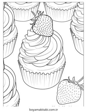 Tatlı boyama sayfası – keyifli zaman, renkli çizimler